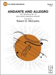 Andante and Allegro Orchestra sheet music cover Thumbnail